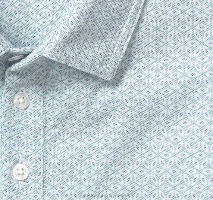 Johnston & Murphy unisexe polo piqué en coton performant xc4 TXRN647 vêtements imprimé multi pétales vert