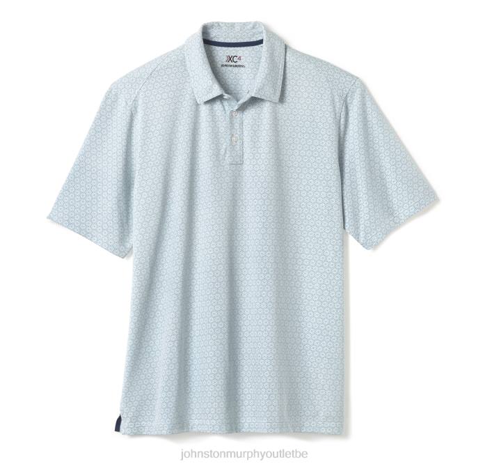 Johnston & Murphy unisexe polo piqué en coton performant xc4 TXRN647 vêtements imprimé multi pétales vert
