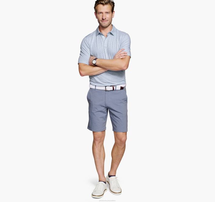 Johnston & Murphy unisexe polo piqué en coton performant xc4 TXRN647 vêtements imprimé multi pétales vert