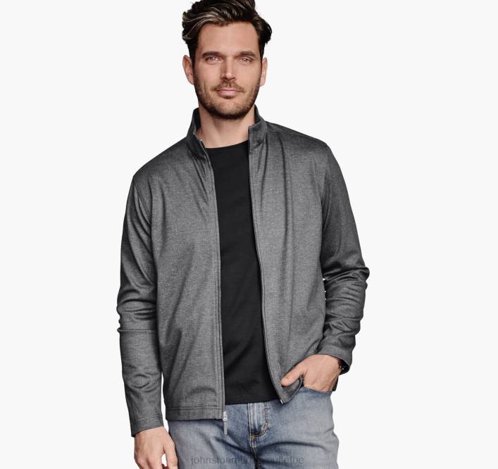 Johnston & Murphy unisexe XC4 imprimé texturé entièrement zippé TXRN633 vêtements gris