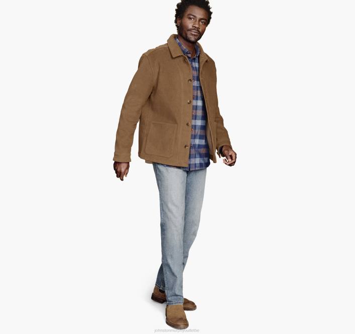 Johnston & Murphy unisexe veste en velours côtelé doublée de sherpa TXRN824 vêtements chameau