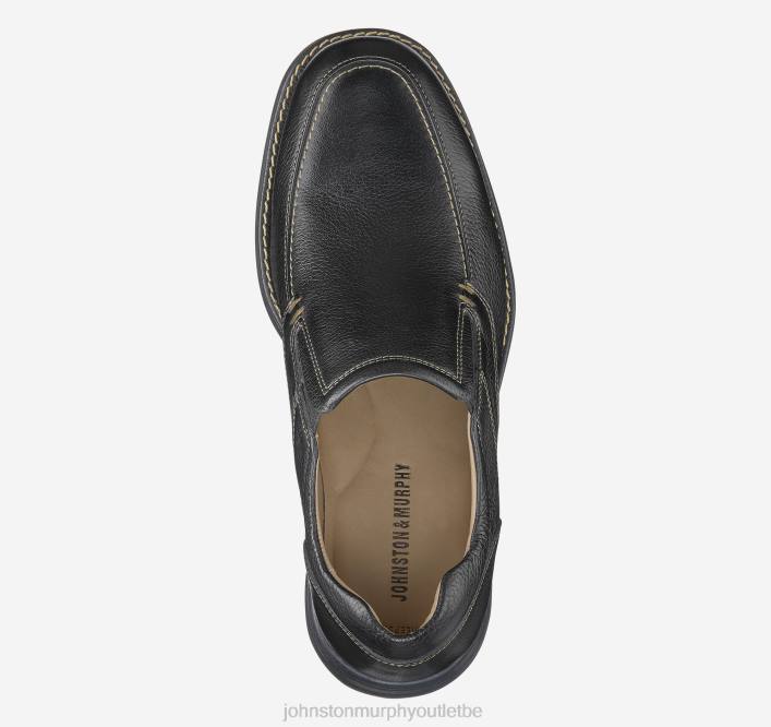 Johnston & Murphy Hommes Shuler à enfiler à bout mocassin TXRN152 chaussures noir pleine fleur