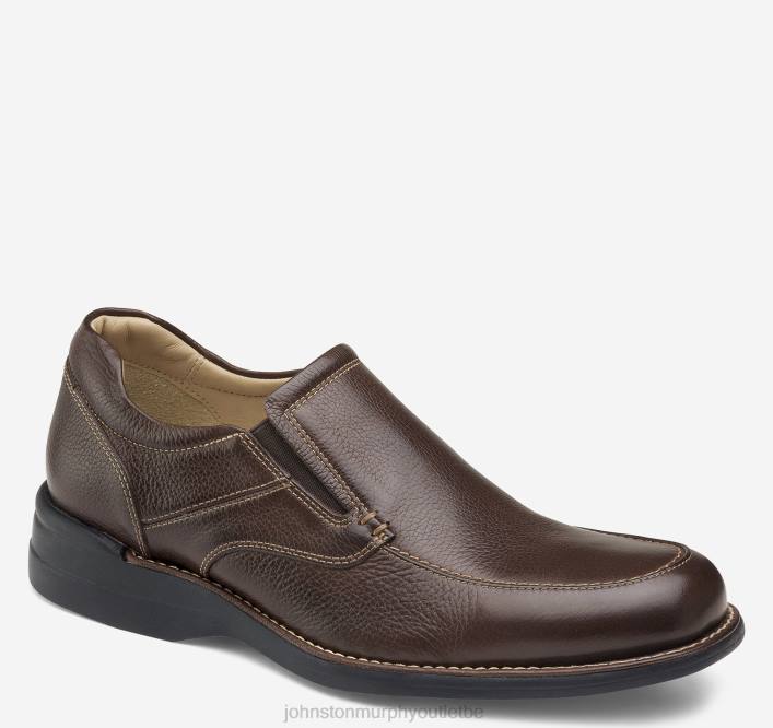 Johnston & Murphy Hommes Shuler à enfiler à bout mocassin TXRN251 chaussures marron pleine fleur