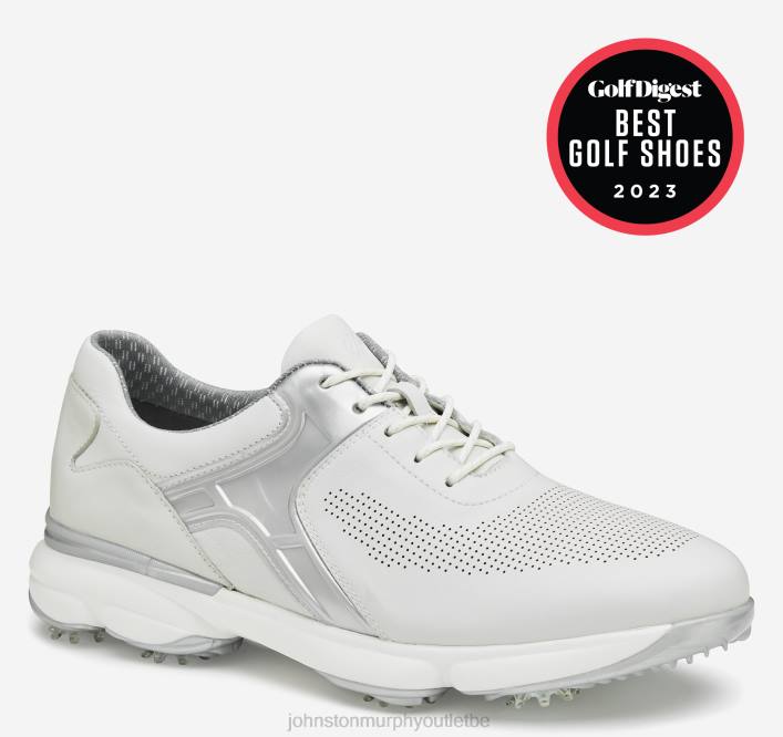 Johnston & Murphy Hommes XC4 GT2 Luxe U-Gorge TXRN119 chaussures tpu pleine fleur imperméable blanc/gris