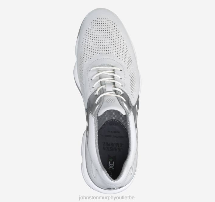 Johnston & Murphy Hommes XC4 GT2 Luxe U-Gorge TXRN119 chaussures tpu pleine fleur imperméable blanc/gris