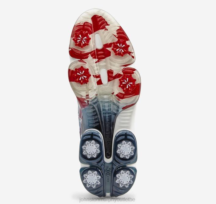 Johnston & Murphy Hommes XC4 GT2 Luxe U-Gorge TXRN130 chaussures pleine fleur imperméable blanc/marine