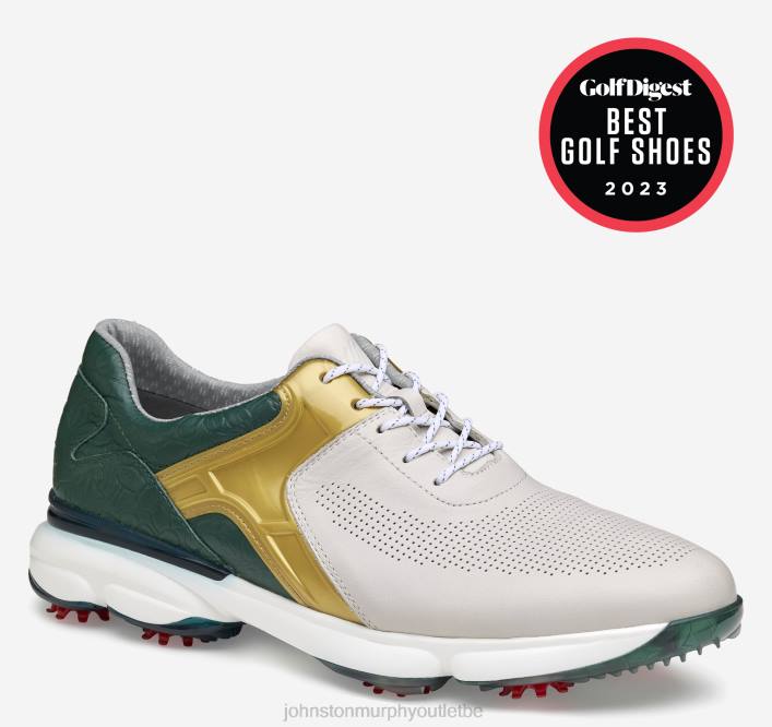 Johnston & Murphy Hommes XC4 GT2 Luxe U-Gorge TXRN272 chaussures blanc/vert pleine fleur
