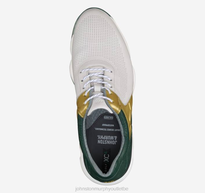 Johnston & Murphy Hommes XC4 GT2 Luxe U-Gorge TXRN272 chaussures blanc/vert pleine fleur