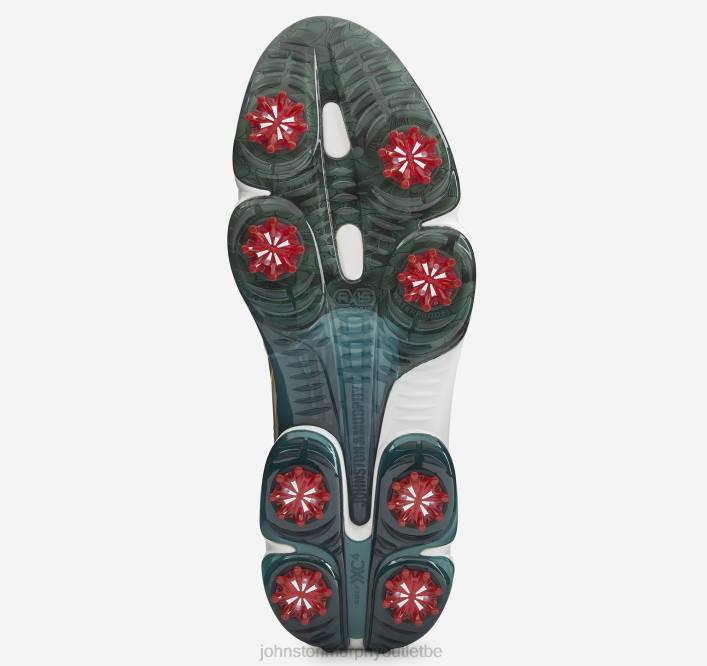 Johnston & Murphy Hommes XC4 GT2 Luxe U-Gorge TXRN272 chaussures blanc/vert pleine fleur
