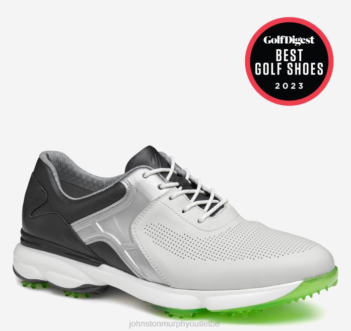 Johnston & Murphy Hommes XC4 GT2 Luxe U-Gorge TXRN59 chaussures blanc/noir pleine fleur