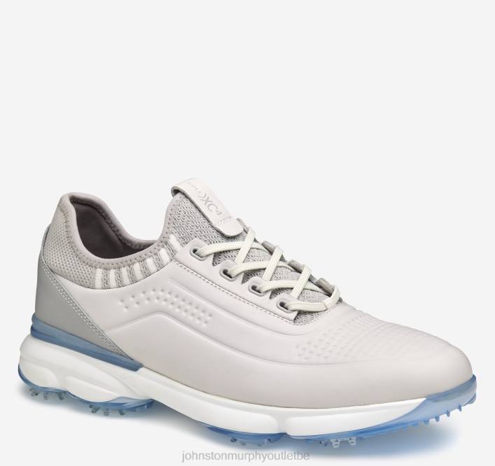 Johnston & Murphy Hommes XC4 GT4 Luxe U-Gorge TXRN383 chaussures tricot pleine fleur blanc/gris