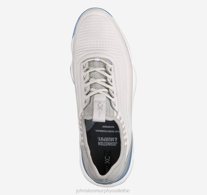 Johnston & Murphy Hommes XC4 GT4 Luxe U-Gorge TXRN383 chaussures tricot pleine fleur blanc/gris