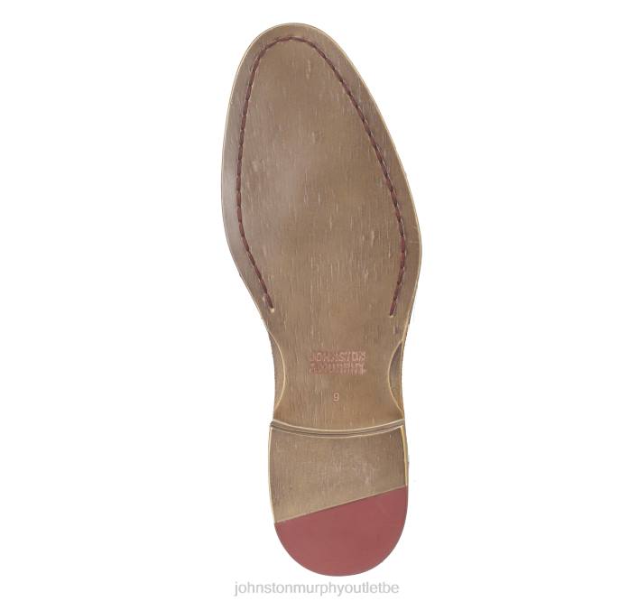 Johnston & Murphy Hommes bout conard TXRN37 chaussures cuir de veau italien beige