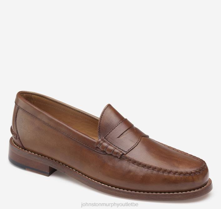 Johnston & Murphy Hommes penny de Halstead TXRN271 chaussures beige pleine fleur