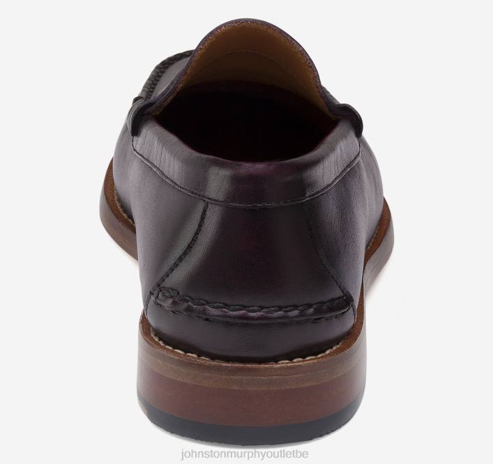 Johnston & Murphy Hommes penny de Halstead TXRN340 chaussures bordeaux pleine fleur