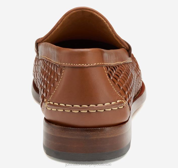 Johnston & Murphy Hommes penny tissé halstead TXRN147 chaussures beige pleine fleur