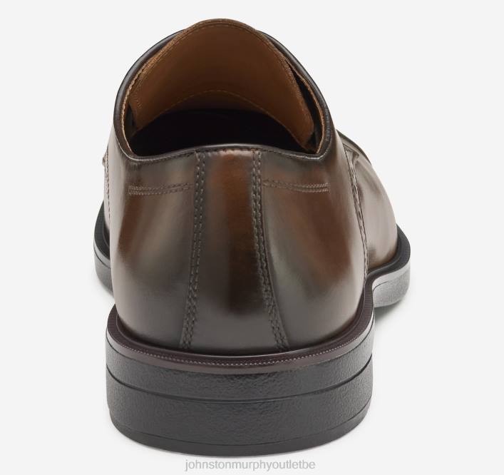 Johnston & Murphy Hommes ronan à bout renforcé TXRN218 chaussures bronzage lisse pleine fleur