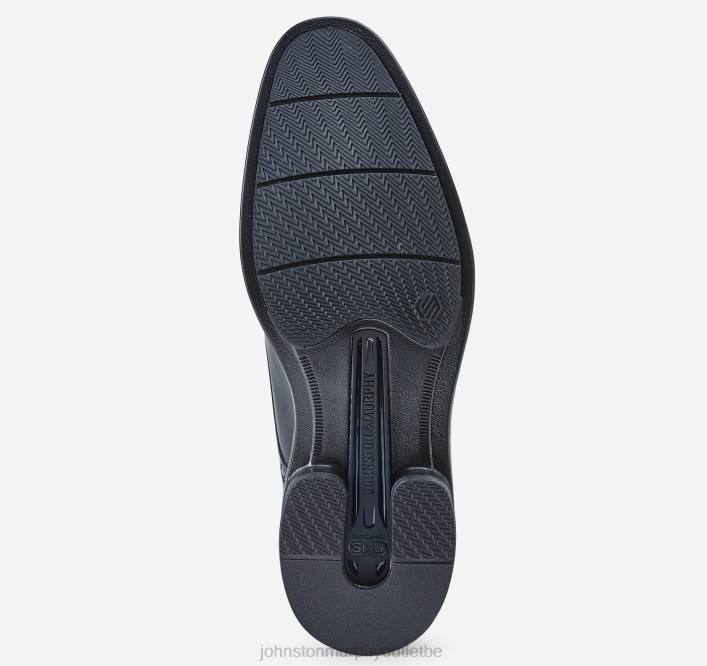 Johnston & Murphy Hommes ronan à bout renforcé TXRN219 chaussures noir lisse pleine fleur