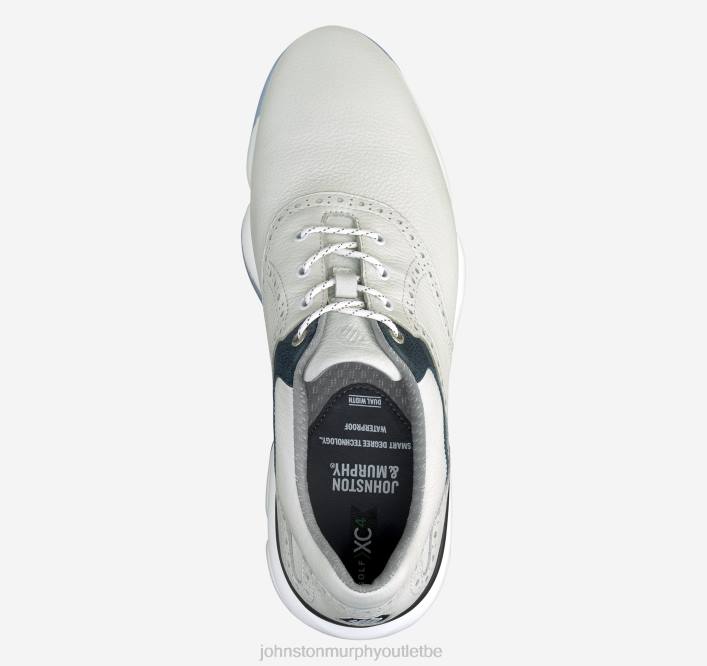 Johnston & Murphy Hommes selle xc4 gt1-luxe TXRN176 chaussures pleine fleur imperméable blanc/marine