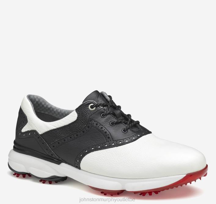 Johnston & Murphy Hommes selle xc4 gt1-luxe TXRN257 chaussures blanc/noir imperméable pleine fleur