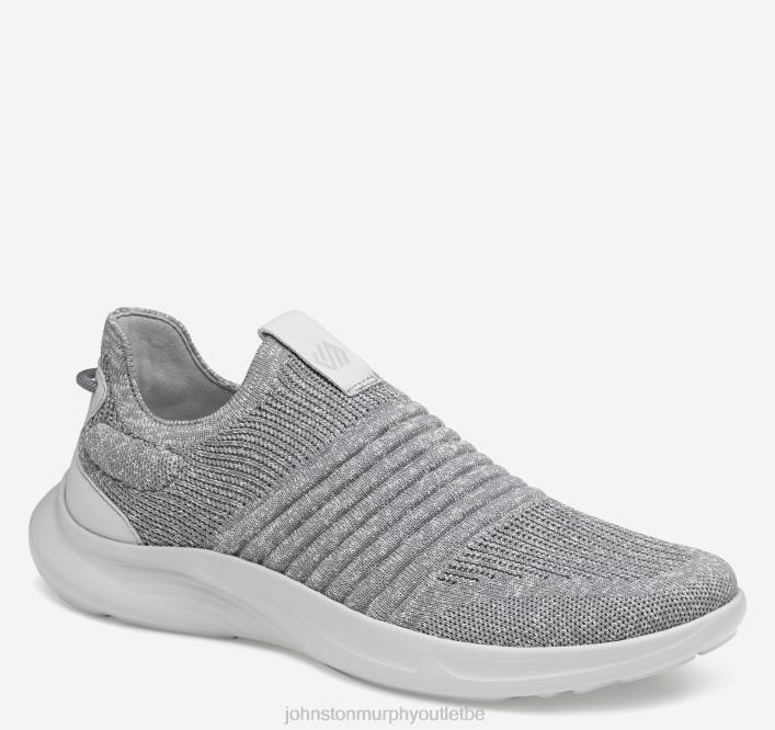 Johnston & Murphy Hommes slip-on en tricot escape TXRN16 chaussures tricot gris