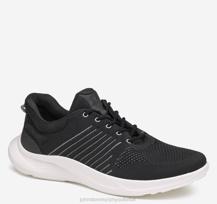 Johnston & Murphy Hommes évasion tricot u-gorge TXRN106 chaussures tricot noir