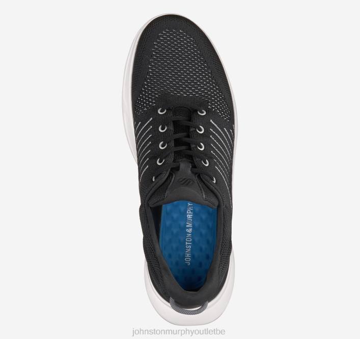 Johnston & Murphy Hommes évasion tricot u-gorge TXRN106 chaussures tricot noir