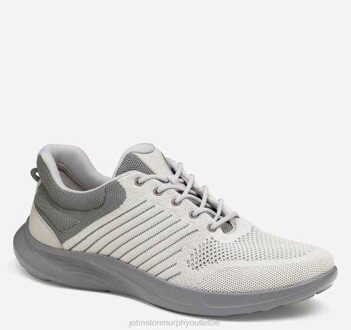 Johnston & Murphy Hommes évasion tricot u-gorge TXRN63 chaussures tricot gris clair