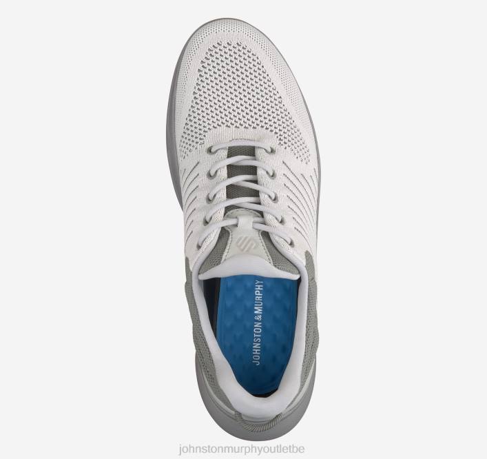 Johnston & Murphy Hommes évasion tricot u-gorge TXRN63 chaussures tricot gris clair