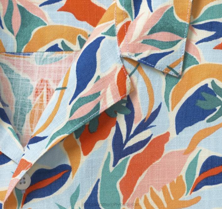 Johnston & Murphy Hommes chemise de camp à manches courtes TXRN517 vêtements paradis multi-floral